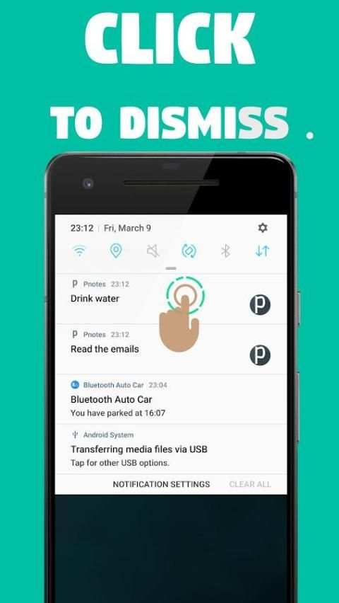 Pnotes - persistent notes in notification screenshot 1