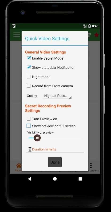 Recorder HD Video - Hidden screenshot 3
