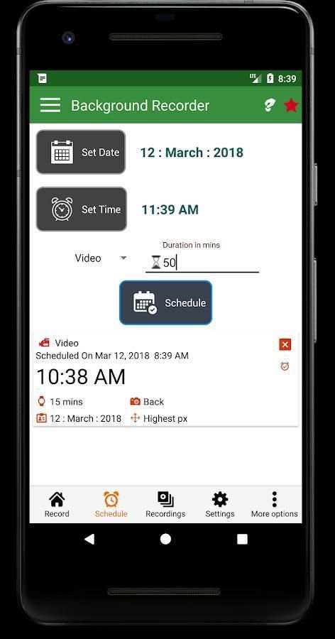 Recorder HD Video - Hidden screenshot 2