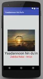Yaadannoon hin du'in screenshot 2