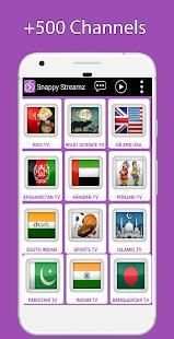 Snappy Streamz Live TV Guia screenshot 1