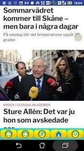 Sydsvenskan Browser screenshot 2