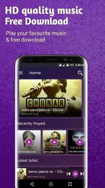 Live Music - best music app for android स्क्रीनशॉट 1