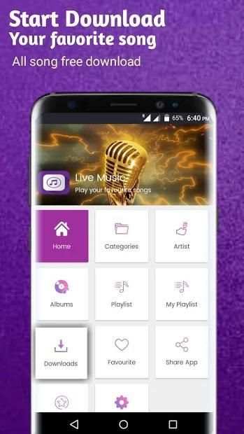 Live Music - best music app for android स्क्रीनशॉट 4