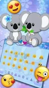 Cute Koala Keyboard स्क्रीनशॉट 1
