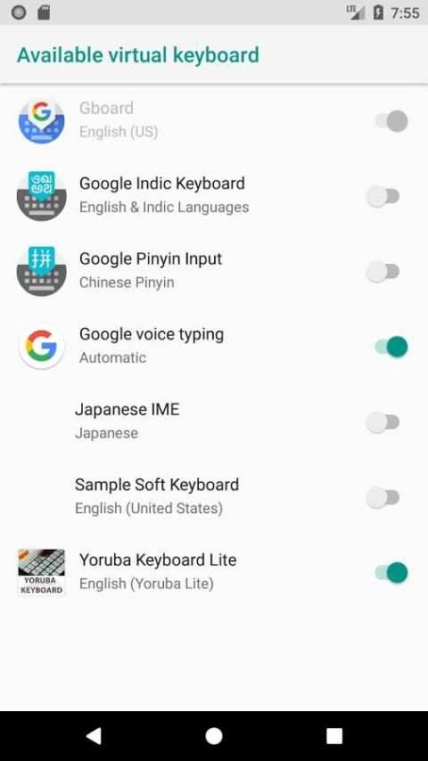 Yoruba Keyboard Lite स्क्रीनशॉट 2