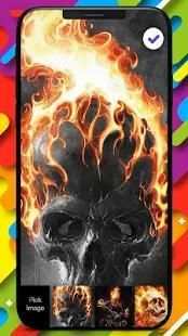 Flaming Skull Rider Ghost Best HD Phone Lock 1 تصوير الشاشة