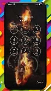 Flaming Skull Rider Ghost Best HD Phone Lock 2 تصوير الشاشة