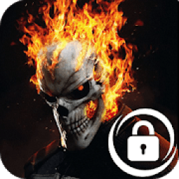 Flaming Skull Rider Ghost Best HD Phone Lock icon