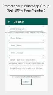GroupSor - Join & Promote WhatsApp Group Link screenshot 3