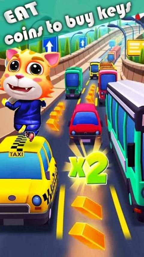 Cat gold run:talking cat subway tom rush screenshot 5