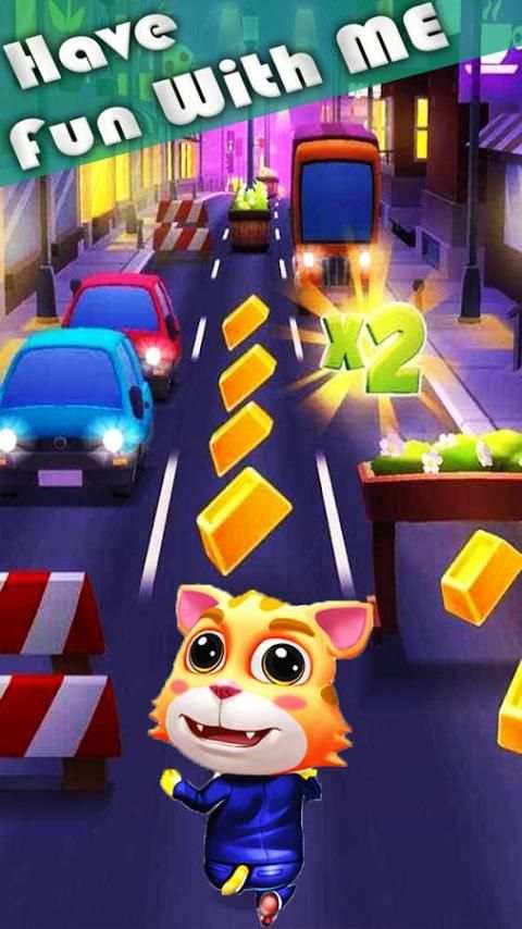 Cat gold run:talking cat subway tom rush screenshot 7