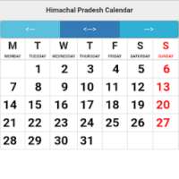 Himachal Pradesh Calendar