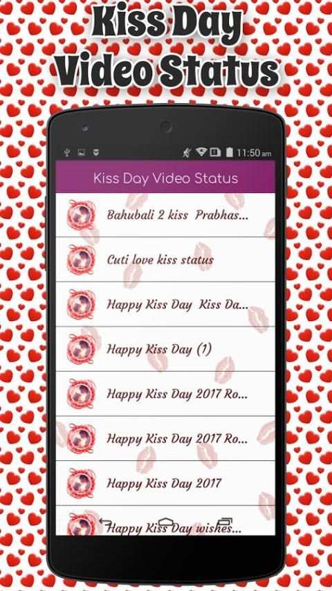 Kiss Day Video Status स्क्रीनशॉट 2