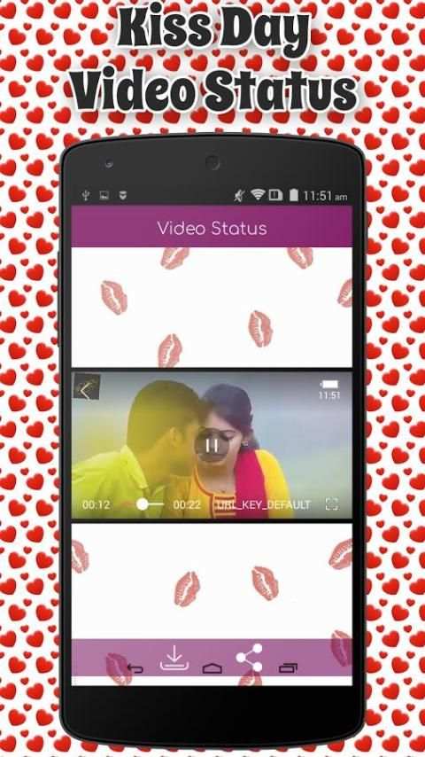 Kiss Day Video Status स्क्रीनशॉट 1