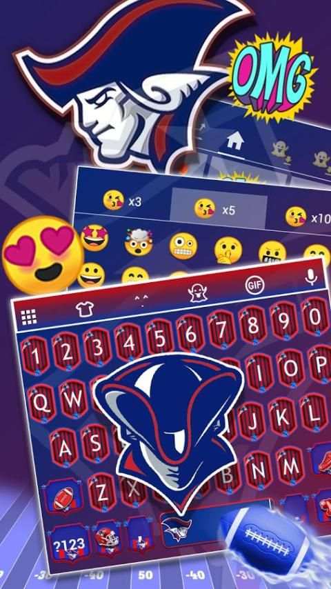 Keyboard Theme for NFL स्क्रीनशॉट 3