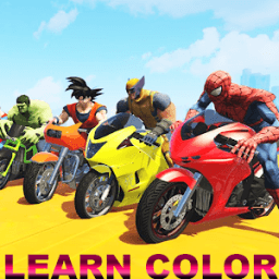 Super heroes Downhill Bike Racing icon