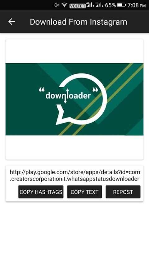 Download from Instagram with Text,Hashtags-Repost screenshot 5