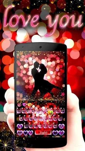 Love You Keyboard Theme स्क्रीनशॉट 3