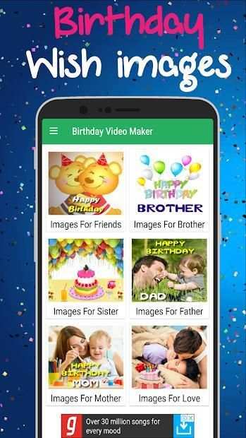 Birthday Video Maker स्क्रीनशॉट 4