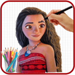 ikon How to Draw Moana Princess