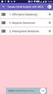 Tenses Hindi English screenshot 6