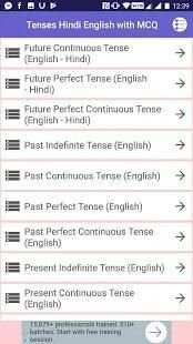 Tenses Hindi English screenshot 4