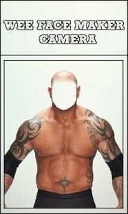 Camera Editeur WWE Face Maker स्क्रीनशॉट 1