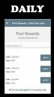Daily Pool rewards -New screenshot 2