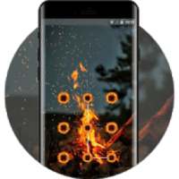 dark flame smoke lock theme