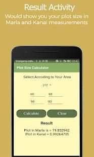 Plot Size Calculator screenshot 1