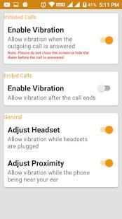 Vibration App For Incoming Phone/Call स्क्रीनशॉट 1