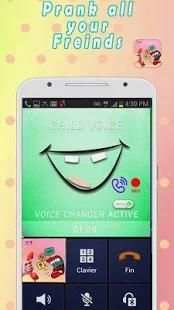 Voice changer during call screenshot 1