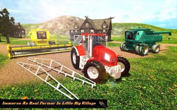 Forage Plow Farming USA Tractor Simulator स्क्रीनशॉट 2