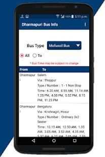 Dharmapuri Bus Info screenshot 8