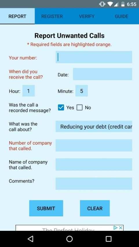 Spam Reporter - Do Not Call Registry screenshot 5