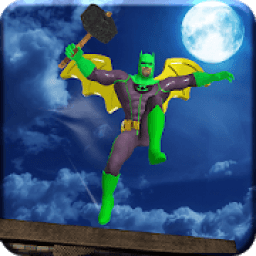 ikon Bat Rope Hero City War Superhero Rescue Mission