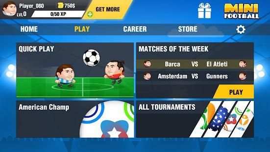 Mini Football Head Soccer Game स्क्रीनशॉट 20