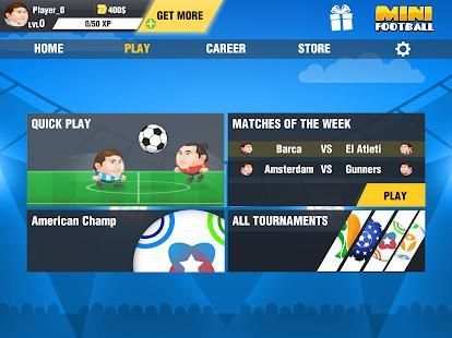 Mini Football Head Soccer Game स्क्रीनशॉट 10