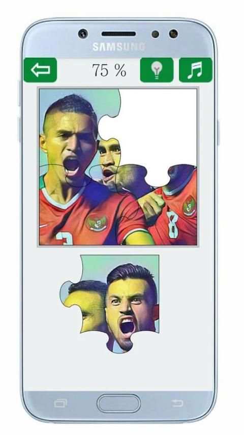 Sepak bola indonesia Puzzle screenshot 2