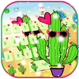 ikon Cartoon Cactus Keyboard Theme
