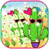 Cartoon Cactus Keyboard Theme