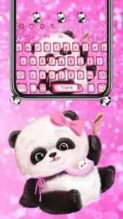 Keyboard Panda Bayi Merah Muda screenshot 3