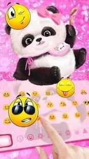 Keyboard Panda Bayi Merah Muda screenshot 1