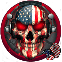 ikon Tema 3D Amerika Dj Skull