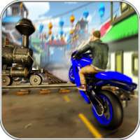 Motocross Freestyle Dirt Bike Train Stunt 2018