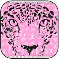 Glitter Cheetah in Pink & Diamonds Keyboard Theme