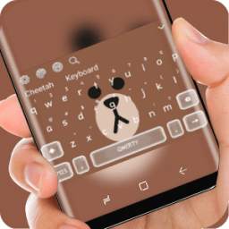 Brown love Cony Keyboard 10001001