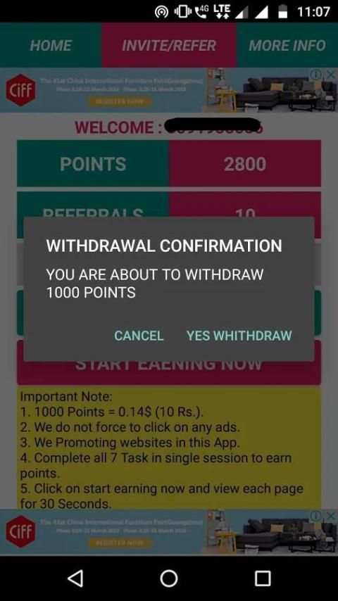 Earn Paytm Money स्क्रीनशॉट 2