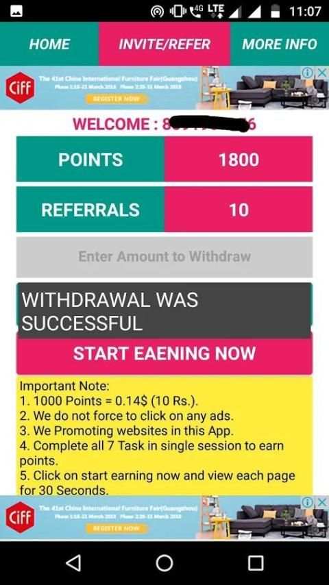 Earn Paytm Money स्क्रीनशॉट 1